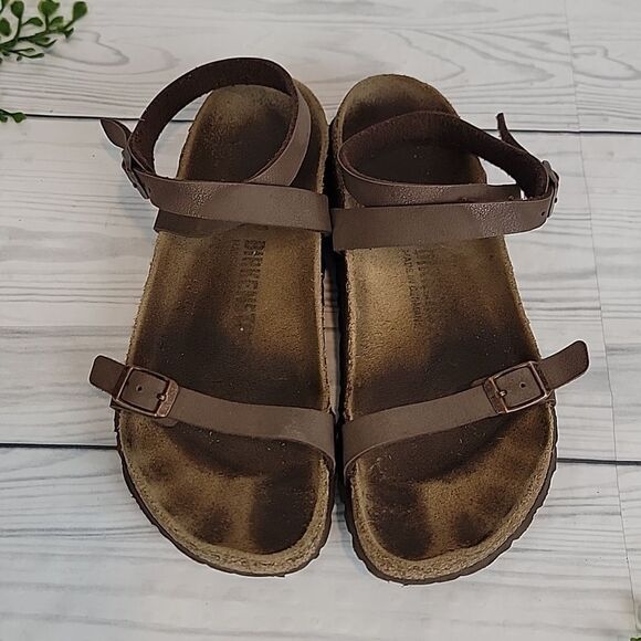 Birkenstock Daloa Brown Strappy Sandals Womens Size 37 ( 6.5 ) - Picture 2 of 9